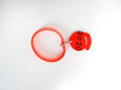 BRACELET SILICONE + S INOX + JETON  NUMÉROS SÉRIE