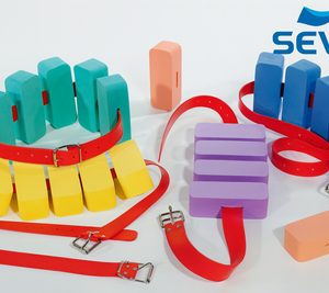 CEINTURE NATATION SANGLE PVC 5 BLOCS